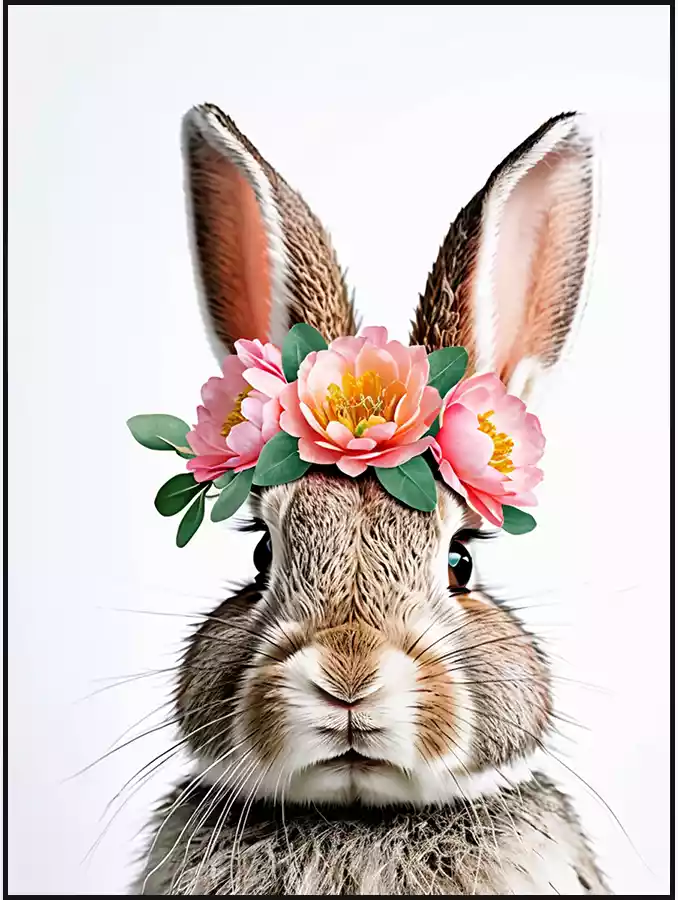 Bunny in Bloom Print