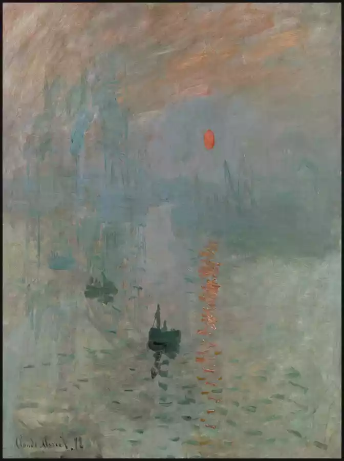 Monet - Impresión, Sol naciente Poster